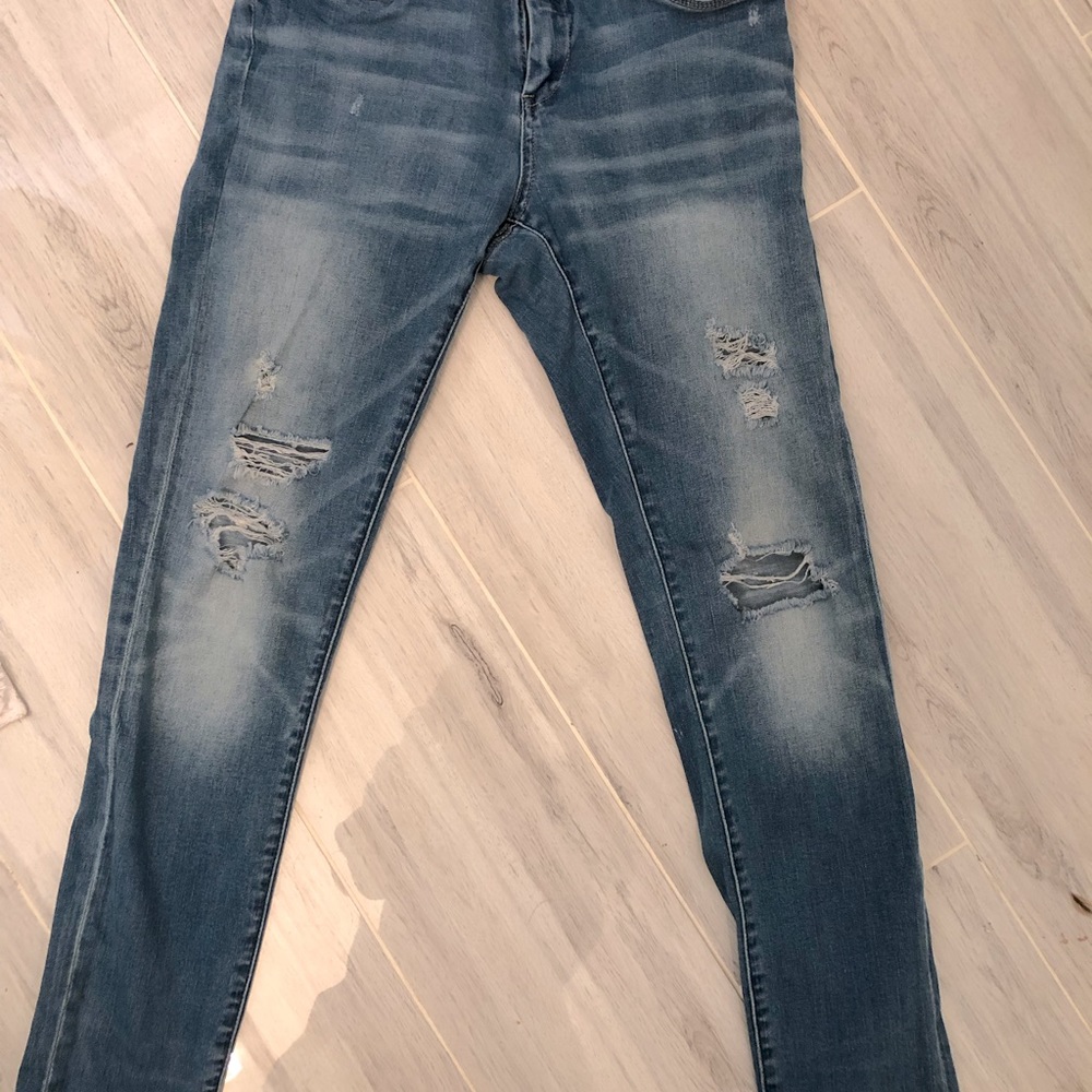BLANK NYC Classique Skinny Distressed Jeans 30